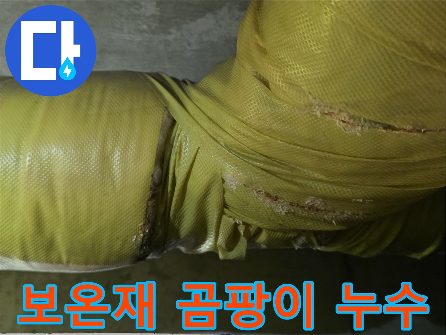 배관 보온재 곰팡이 - 누수와 함께 건강까지 위협하는 심각한 문제