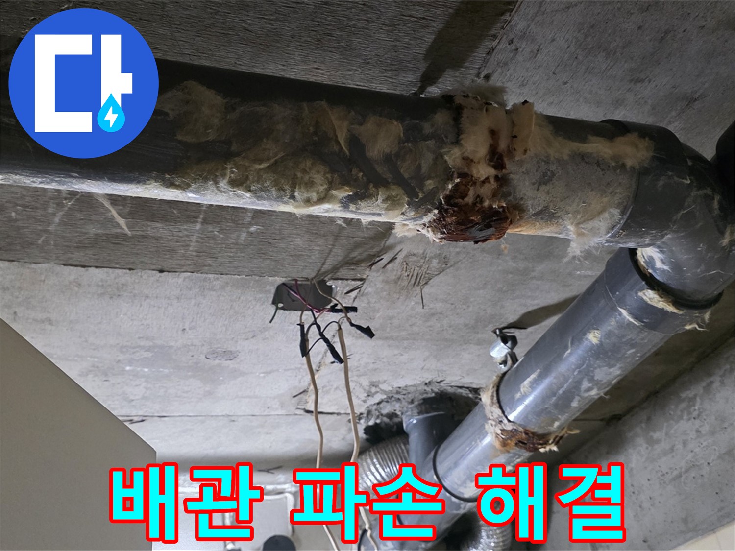 새절역 현대아파트 누수 - 오수 배관 파손 긴급 누수 해결 및 피해 방지