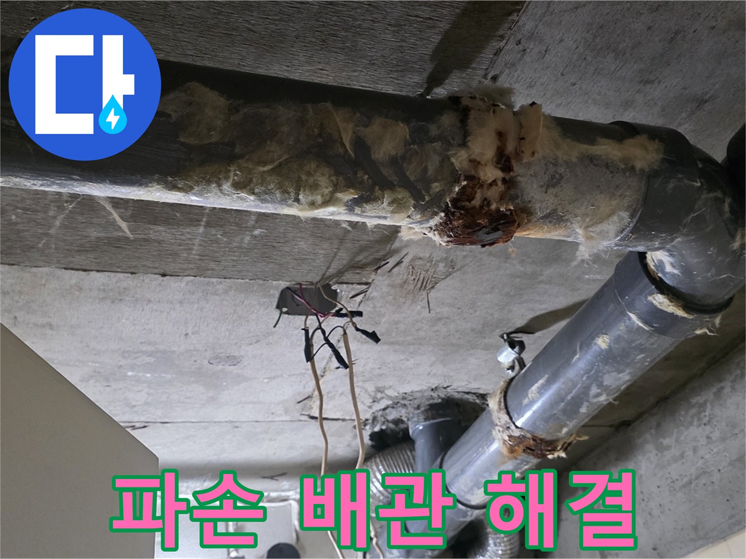 새절역 현대아파트 누수 - 오수 배관 파손 누수 해결