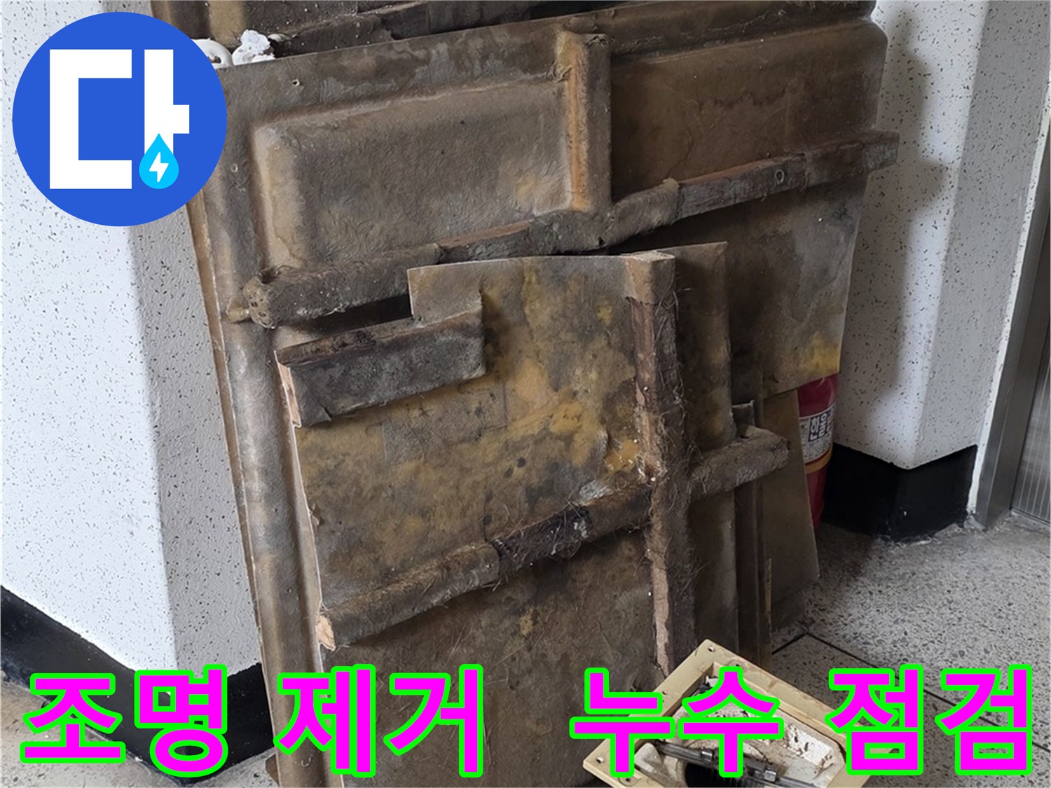은평구 신사동 천장 점검구 주변 노후 조명 분리