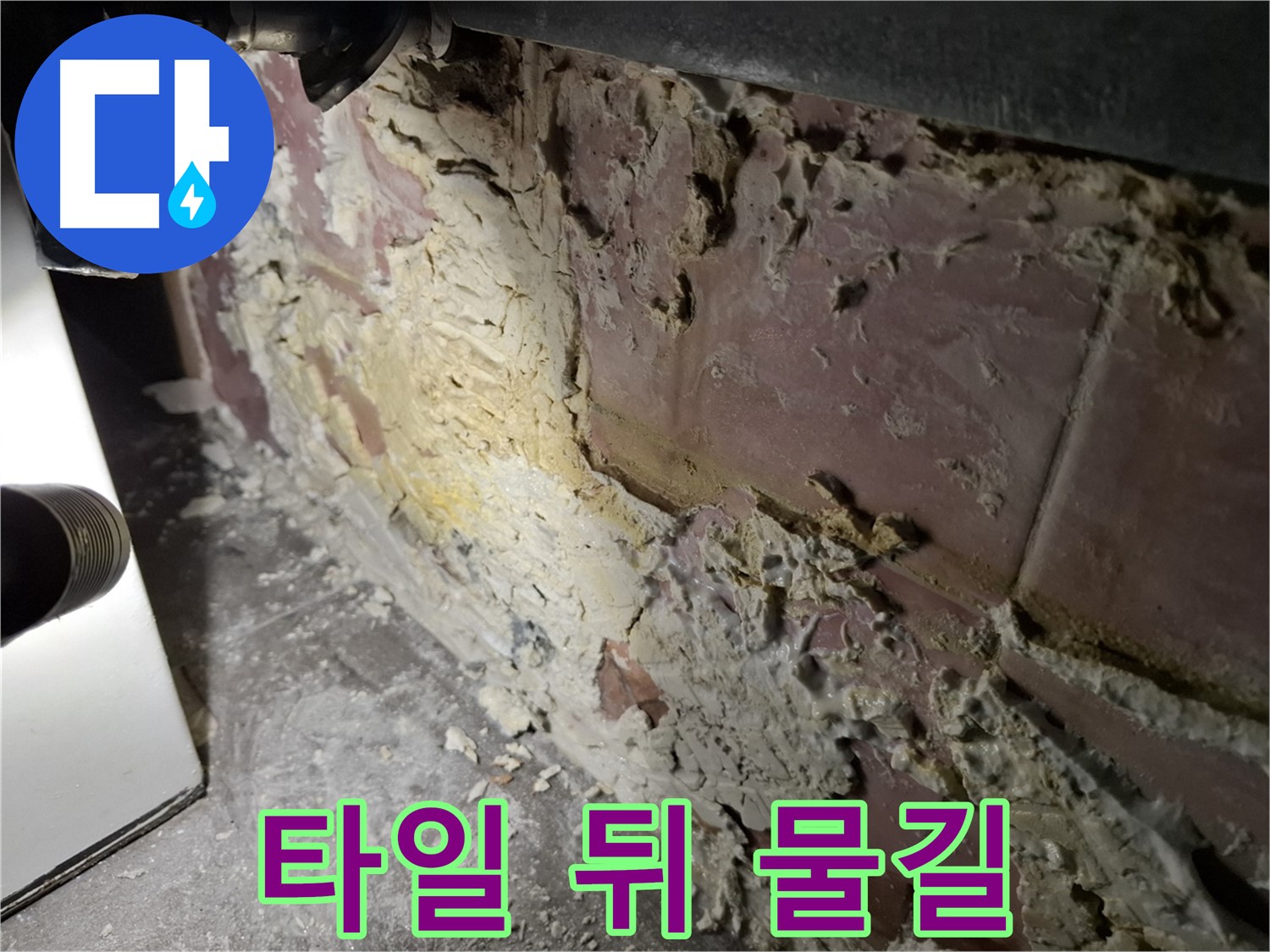 홍은동 누수 - 타일 뒤에 숨겨진 물길 발견