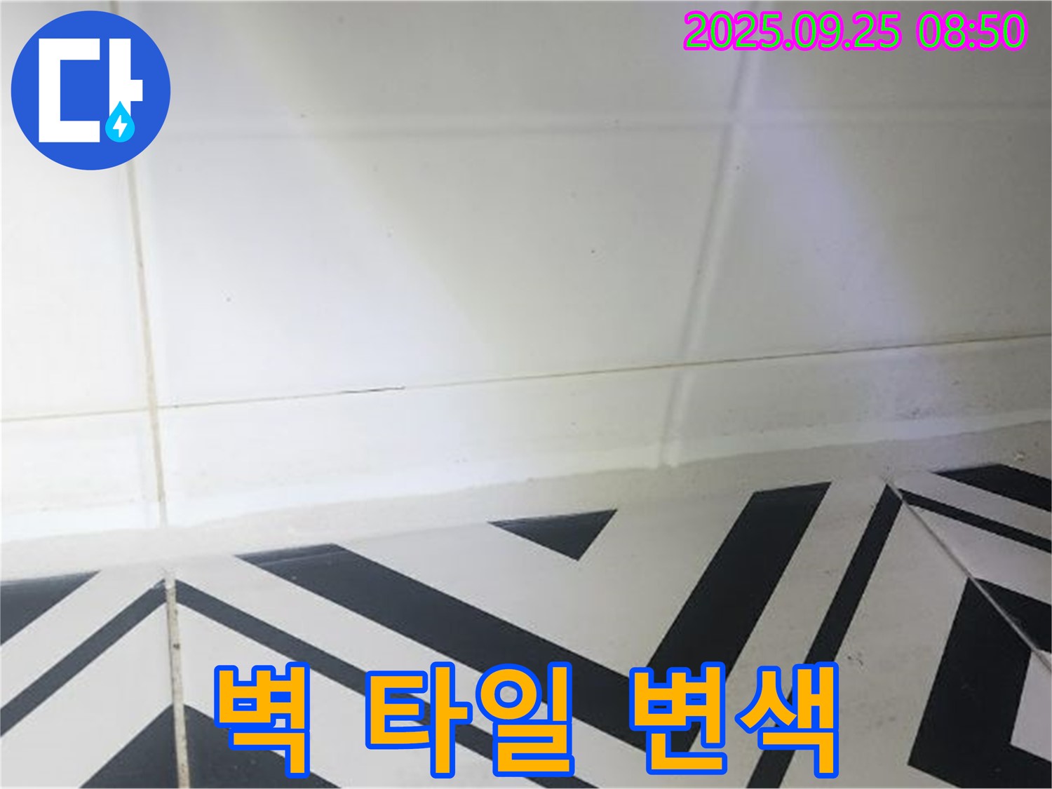 양주시 백석읍 오산리 벽 타일 변색 - 누수 초기 증상, 꼼꼼 점검