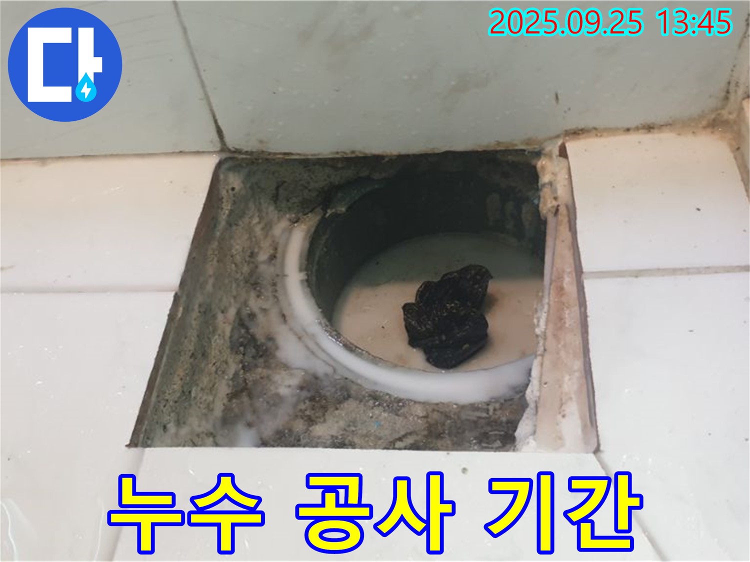 의정부 누수 - 욕실 배수구 주변 누수 공사, 예상 소요 기간 안내