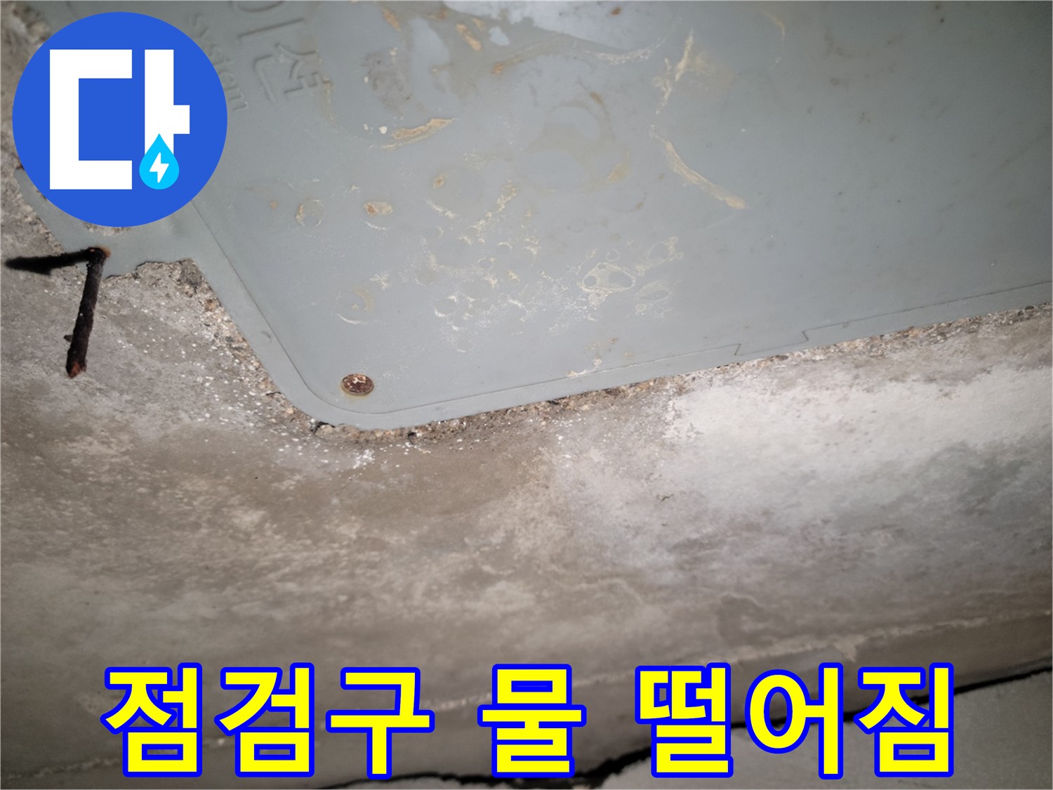 동두천 누수 - 생연동 천장 점검구 물 떨어짐 - 긴급 점검 필요