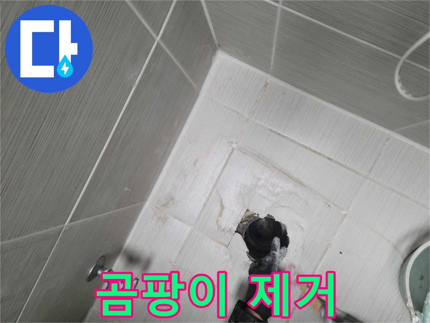 동두천 누수 - 욕실 하수구 주변 곰팡이 제거 및 누수 해결