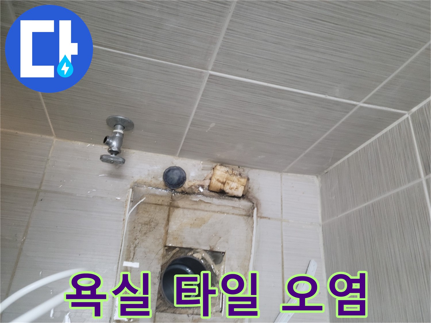 동두천 중앙동 신창비바패밀리 - 욕실 벽 타일 오염 - 누수 의심