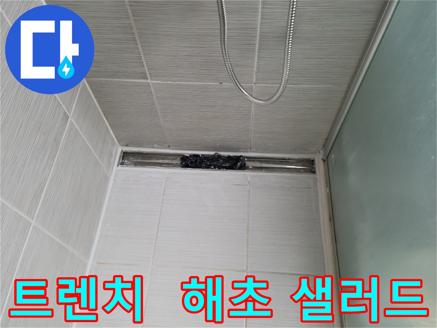 샤워부스 트렌치 - 으악! 해초 샐러드가 한가득!