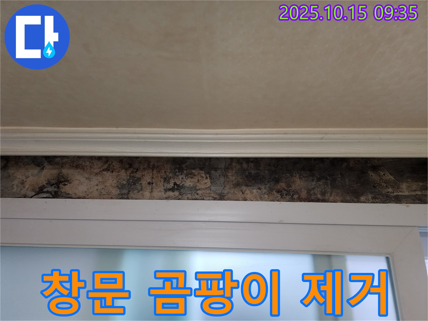 공릉동 누수 - 창문 곰팡이 완벽 제거 및 누수 원인 해결