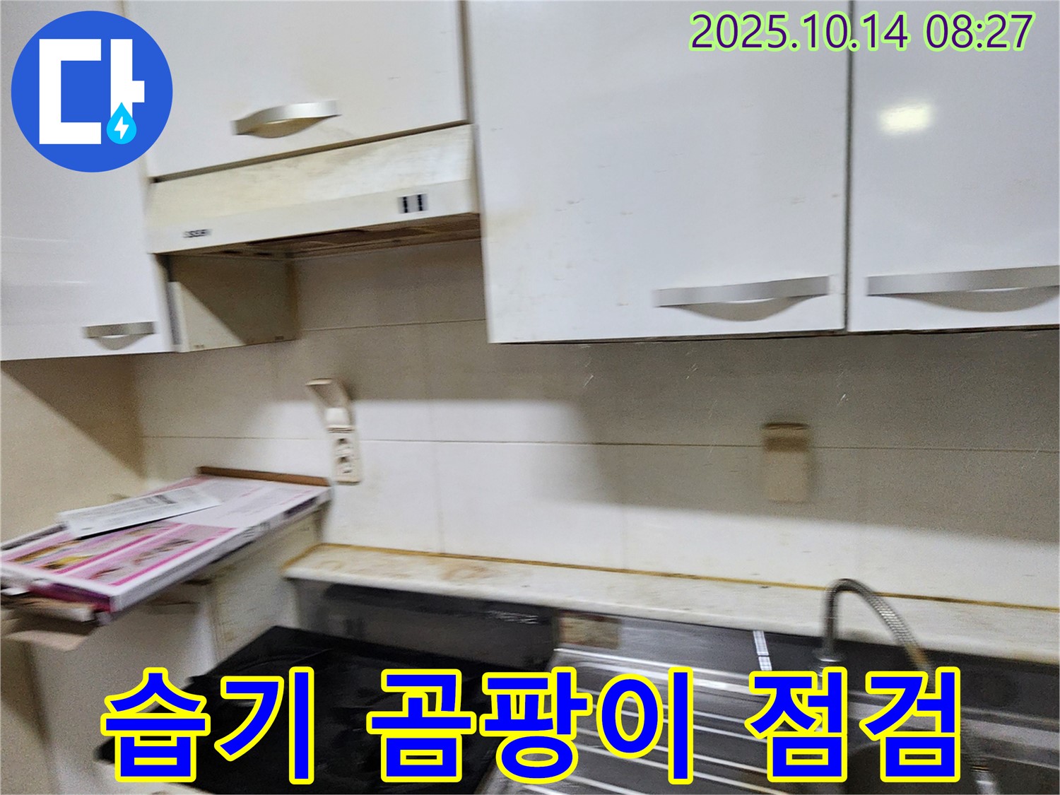 양주시 남면 두곡리 싱크대 주변 습기와 곰팡이 - 누수 초기 증상 여부를 꼼꼼하게 점검합니다.