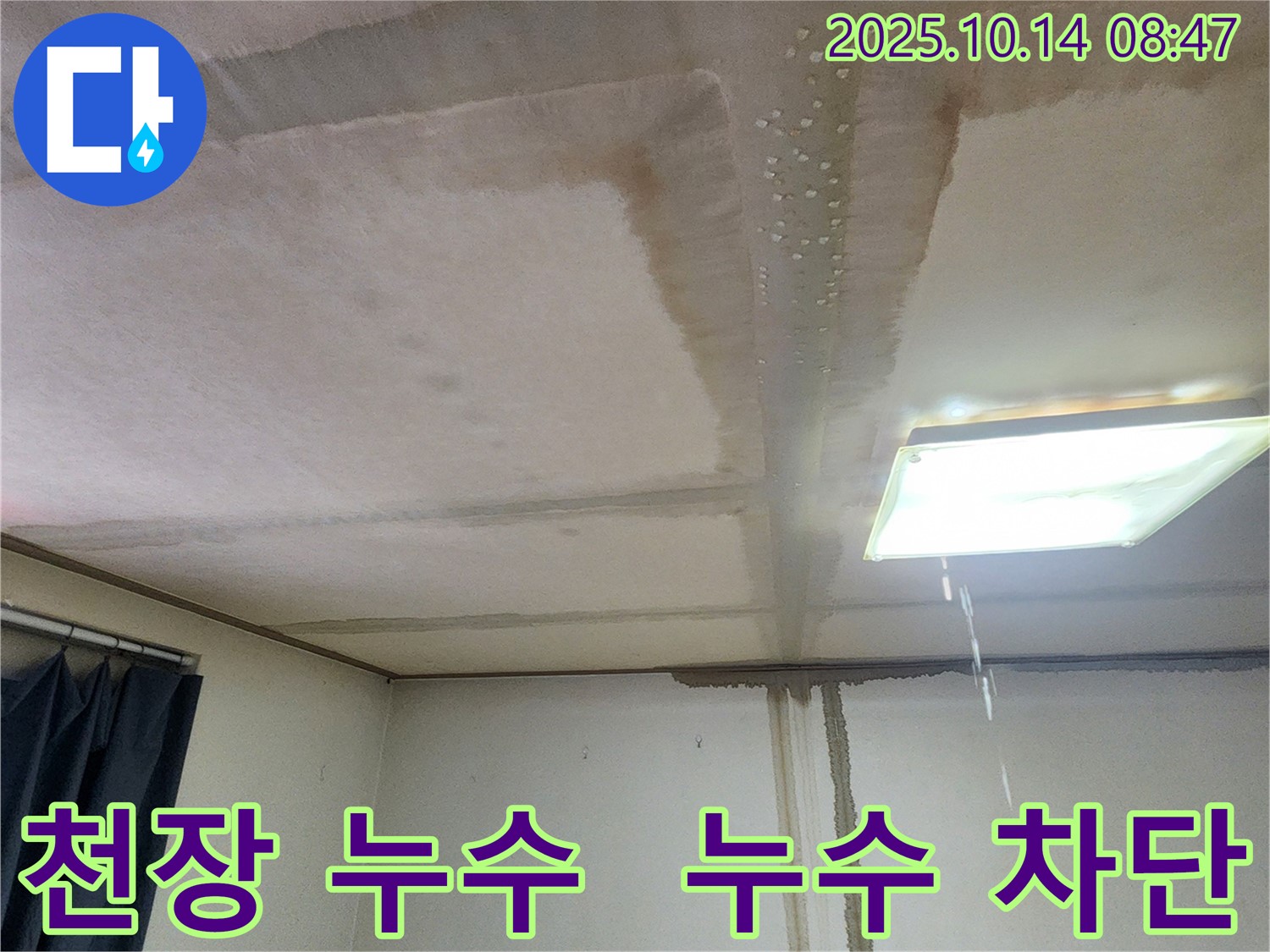 양주시 남면 두곡리 천장 누수 - 완벽한 누수 차단 공사