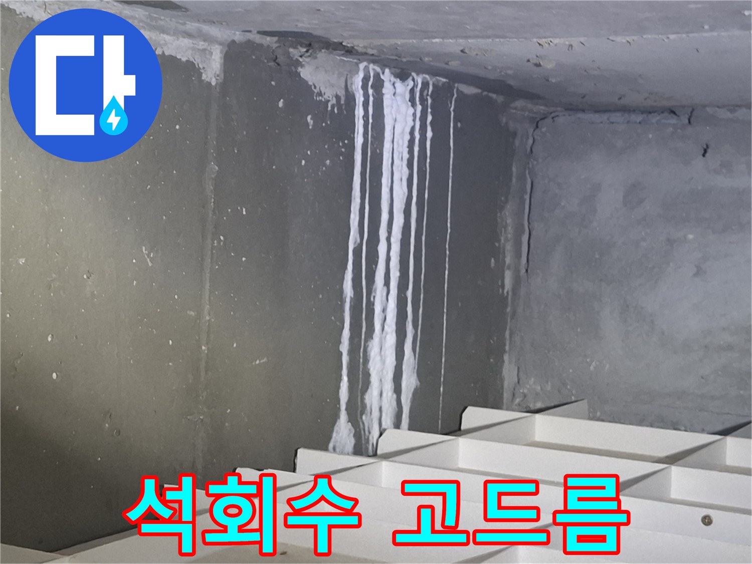 봇들마을2단지 아파트 - 지하 주차장 누수, 석회수 고드름 발견!