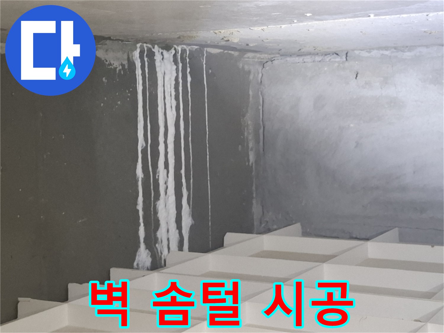 삼평동 아파트 누수 - 콘크리트 벽에 생긴 솜털 문제, 재발 방지를 위한 완벽 시공 노하우 공개