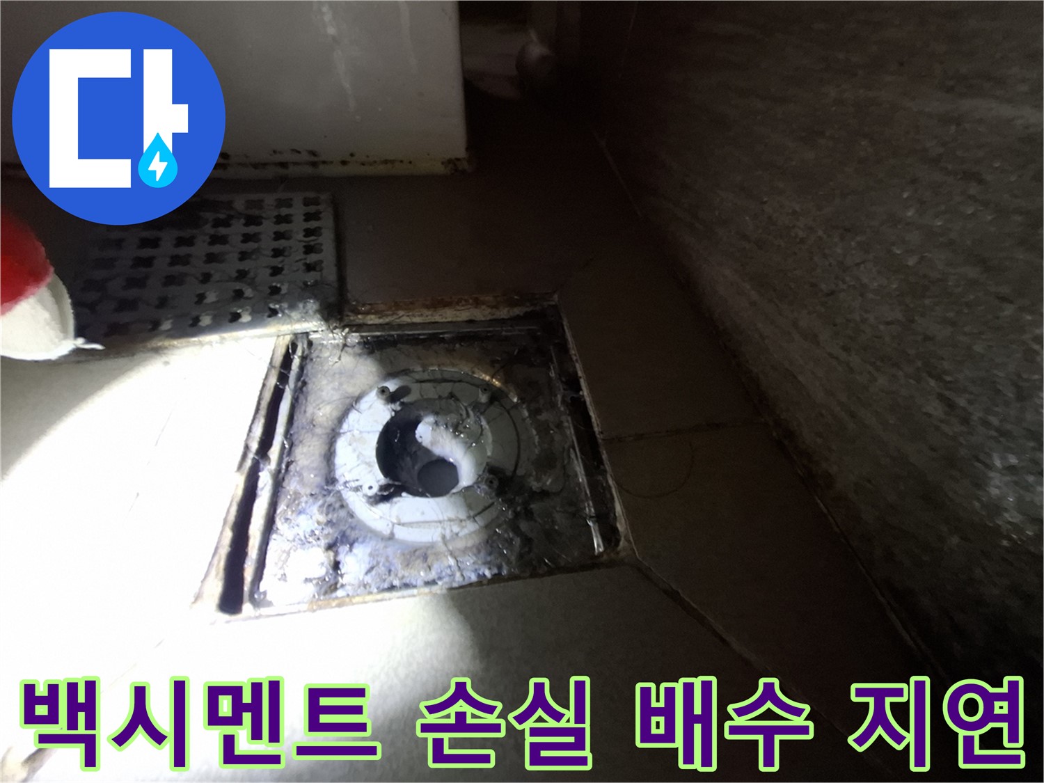 판교 삼평동 봇들마을 욕실 백시멘트 손실 - 배수 지연, 누수 의심 - 빠른 조치가 필요합니다