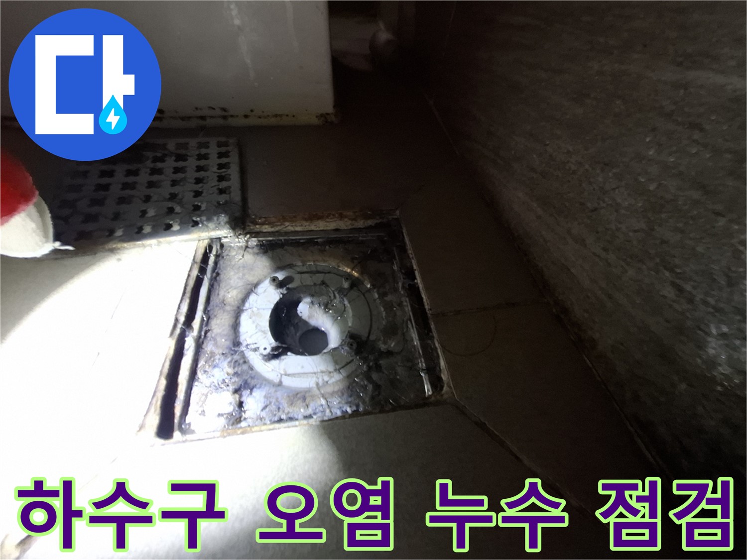 판교 삼평동 봇들마을 욕실 하수구 오염 - 꼼꼼한 점검으로 누수 원인 파악