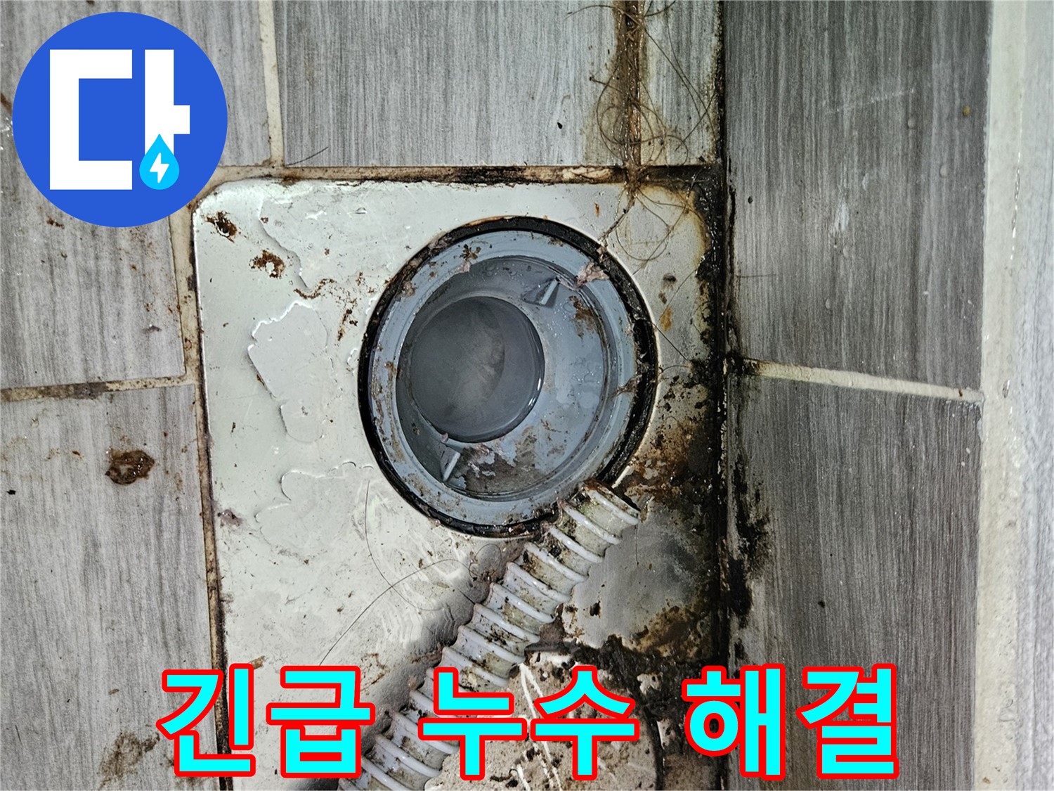 긴급 욕실 배수구 누수 - 갑작스러운 누수로 인해 빠른 해결이 필요한 상황