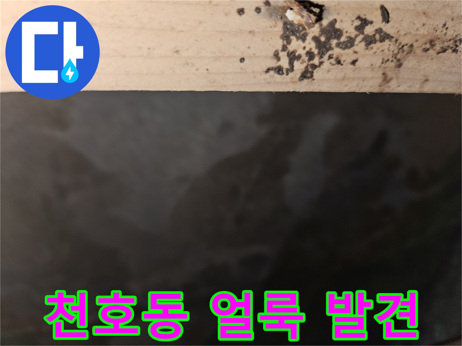천호동 아파트 누수 - 얼룩 초기 발견 - 빠른 조치 필요