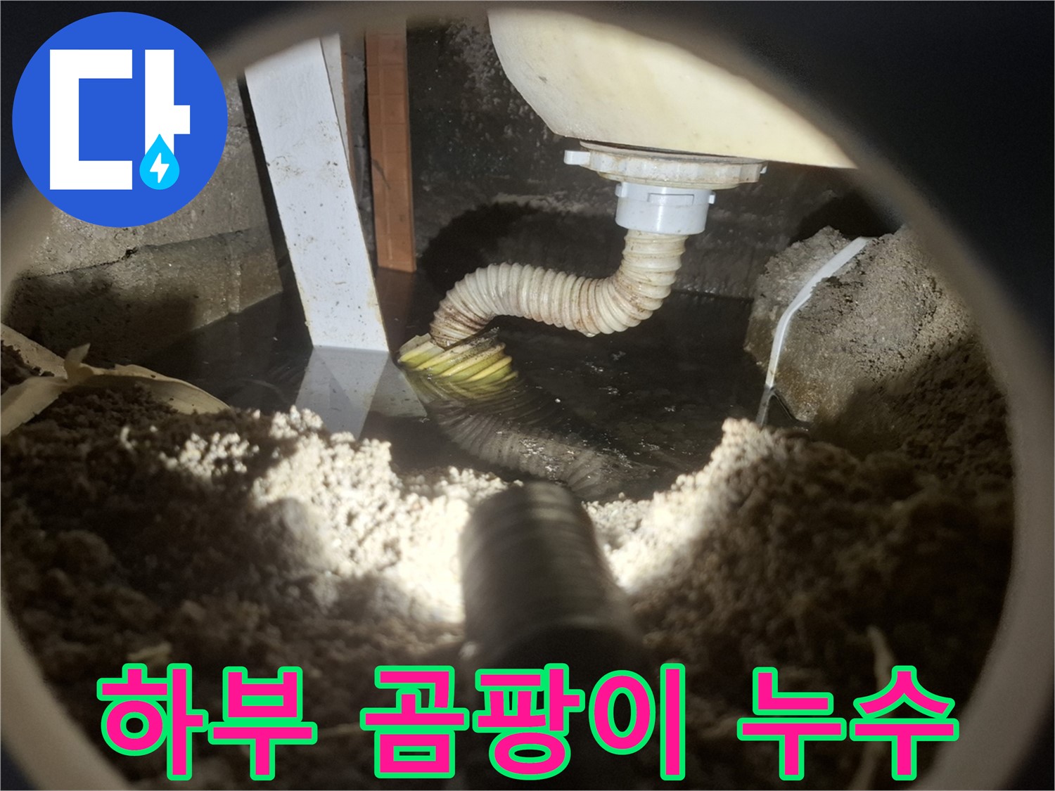 수원 팔달구 신풍동 누수 - 욕조 하부 공간에 곰팡이 발생 - 누수 의심 점검