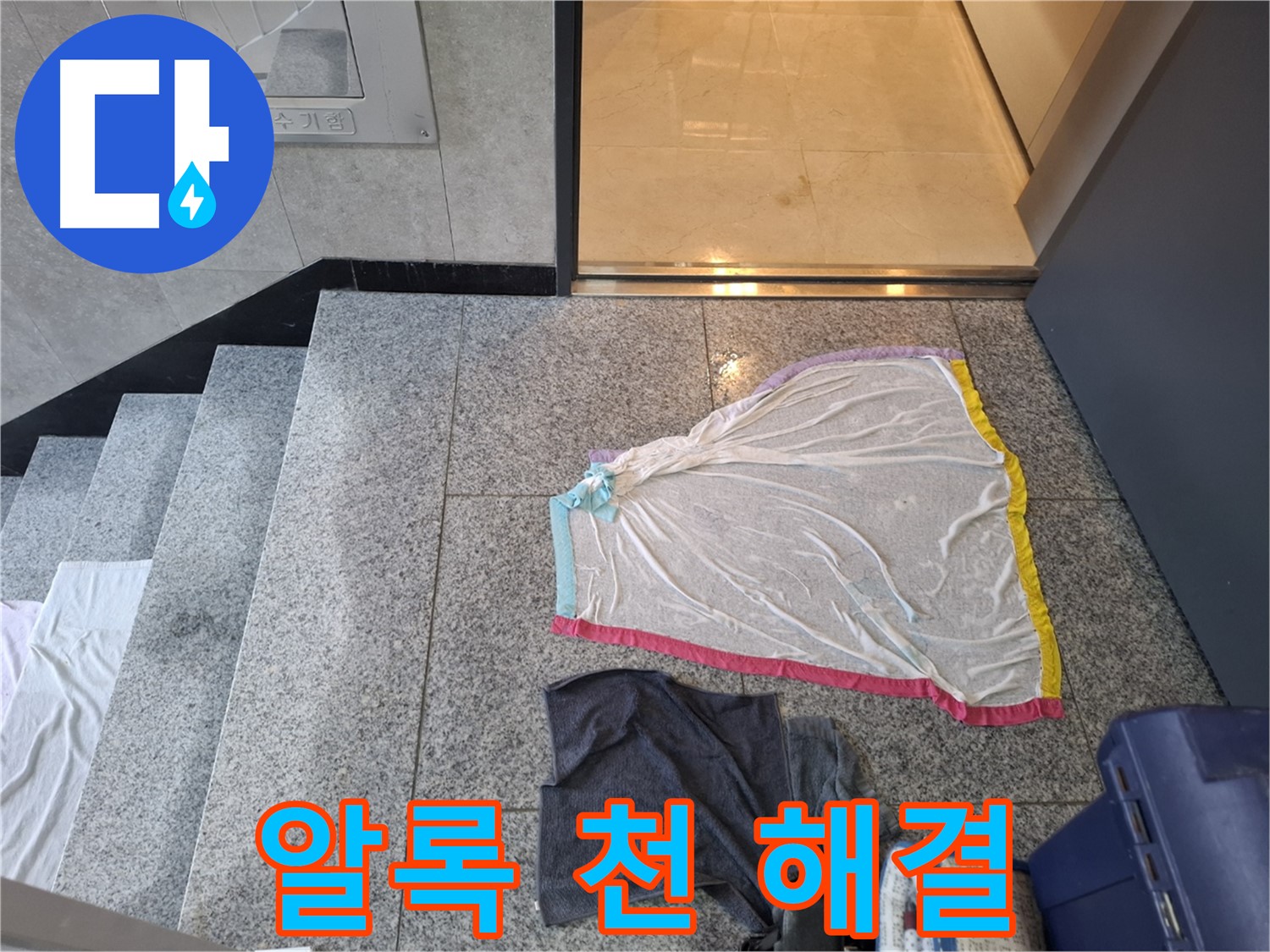 알록달록 레이스 천과 검은 옷, 덮기 전에 연락 - 지축동