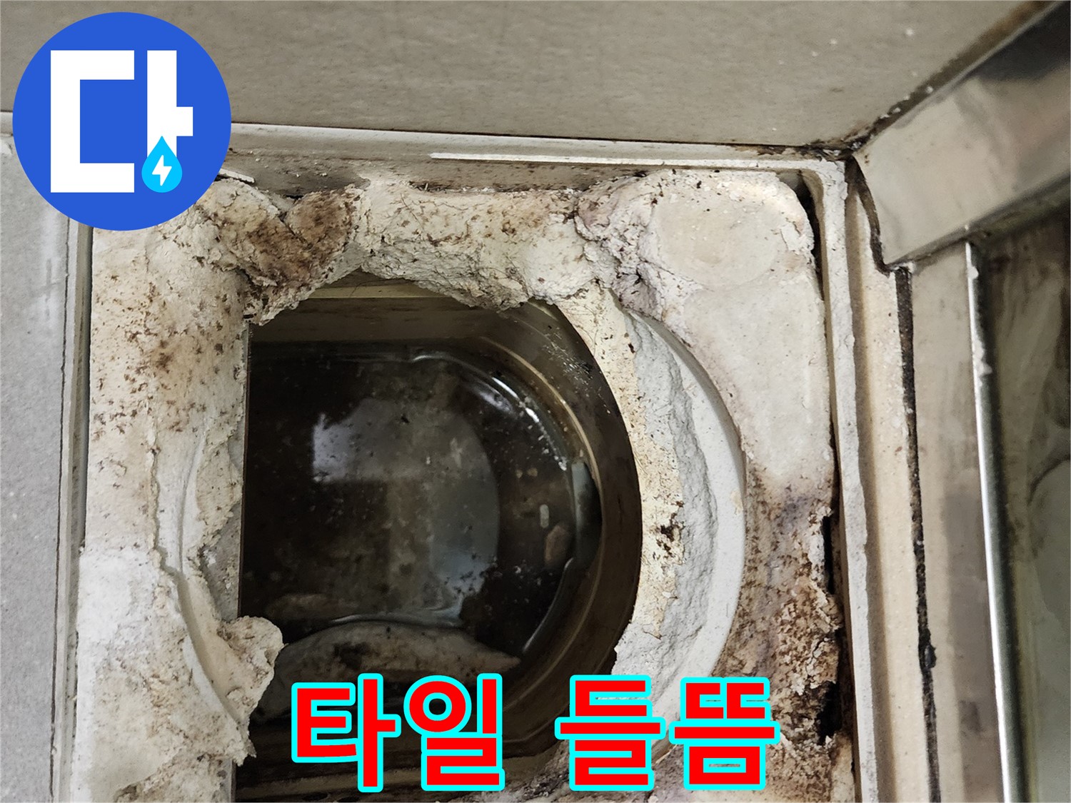 금호동2가 신금호파크자이 욕실 유가 주변 타일 들뜸 - 누수 원인