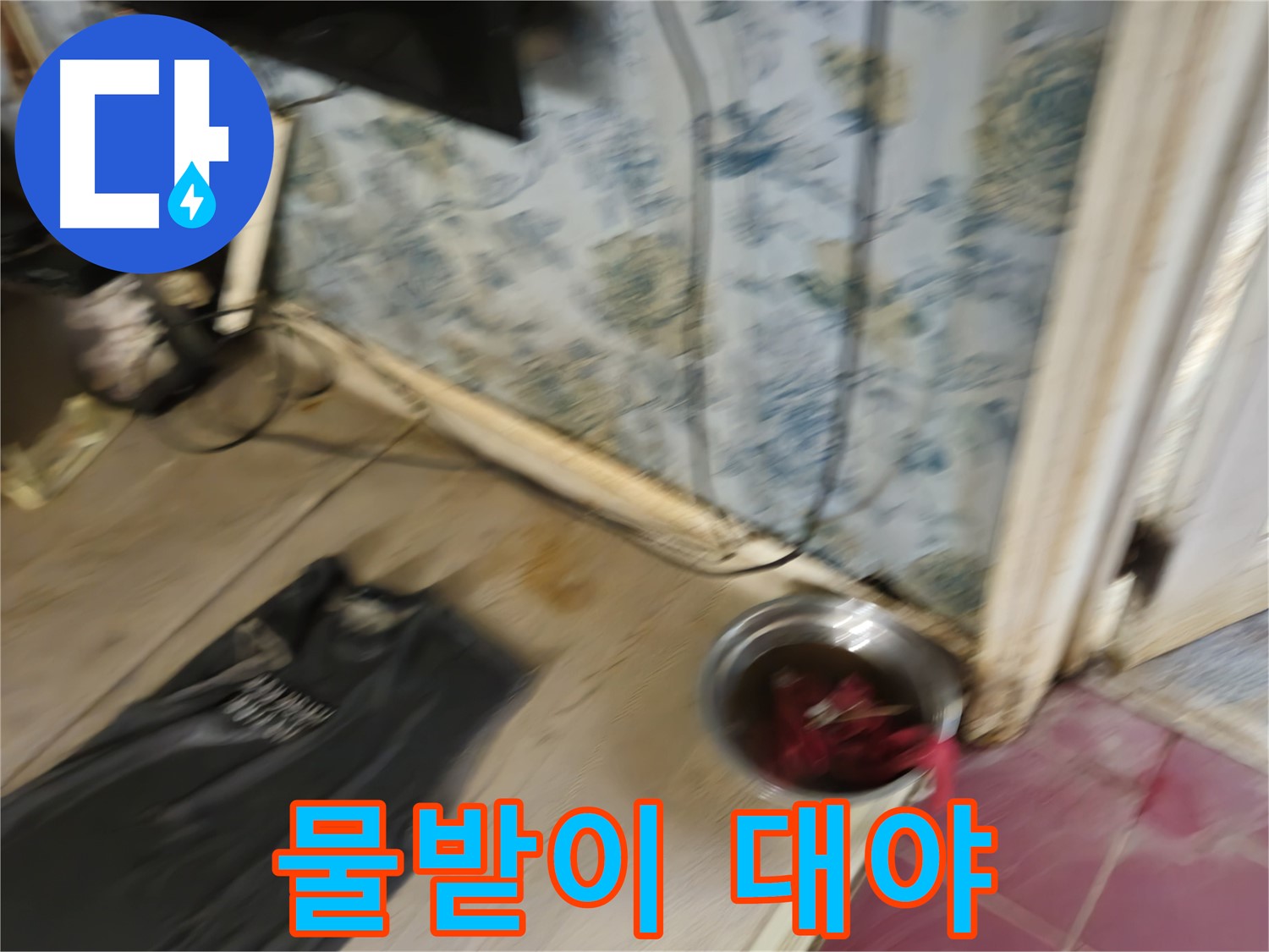 청파동2가 누수 - 물받이 대야의 긴급 상황과 누수 징후