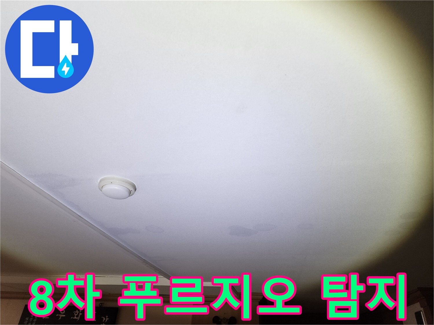 천장 누수 의심 부위 - 원곡동 8차 푸르지오 누수, 최첨단 장비로 정확하게 탐지합니다