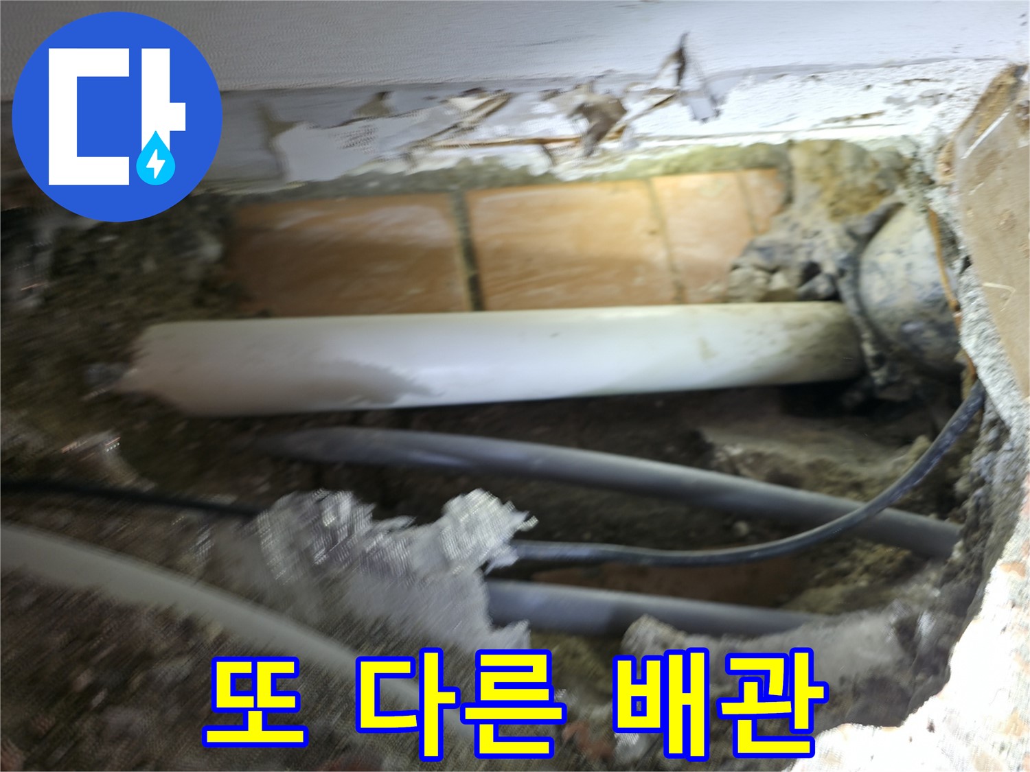 신림동 신림하이츠빌라 누수 - 굴착 작업 중, 또 다른 배관을 발견
