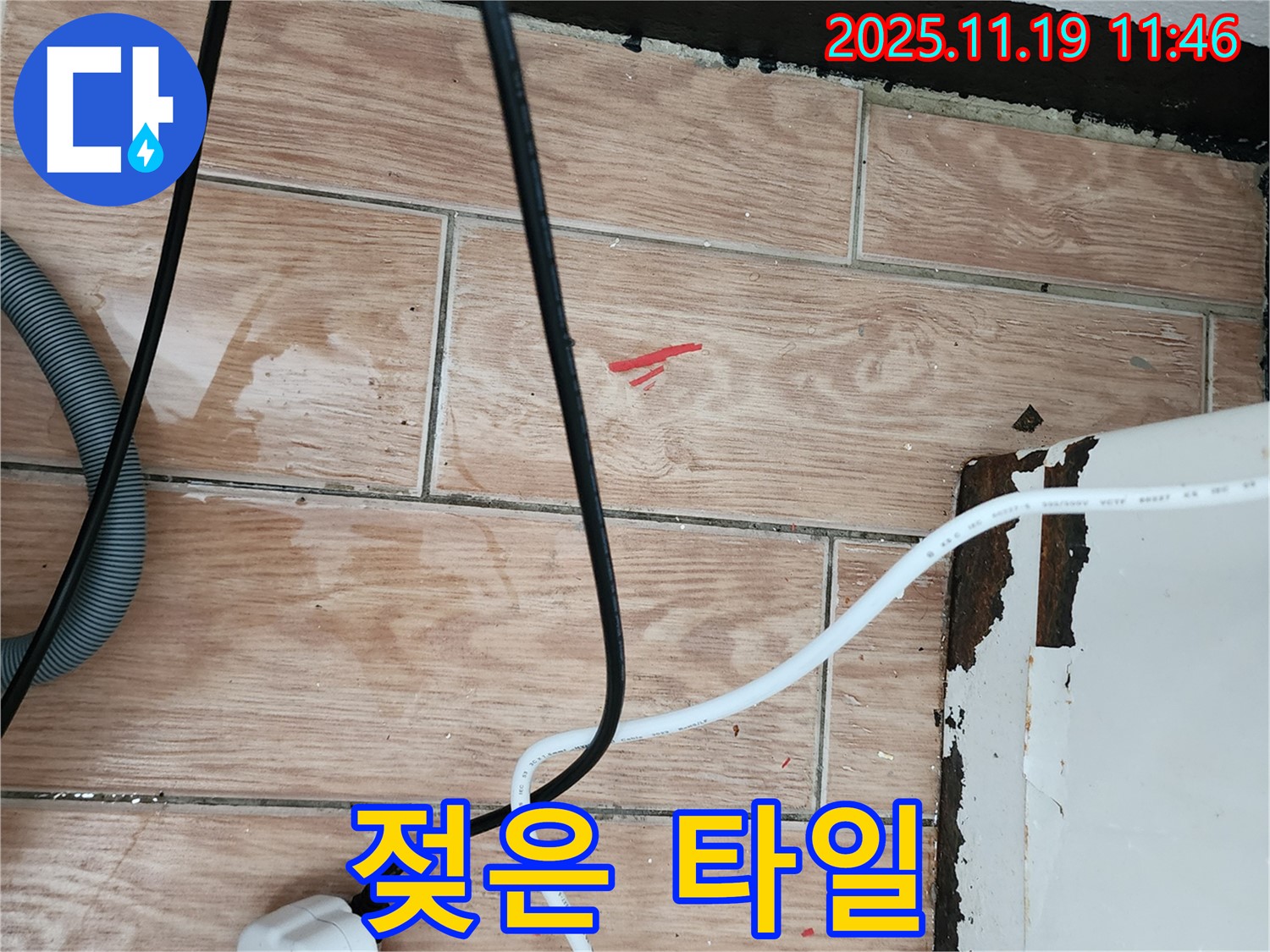 포천시 내촌면 마명리 누수 현장 - 젖은 타일, 누수 초기! 꼼꼼 점검!