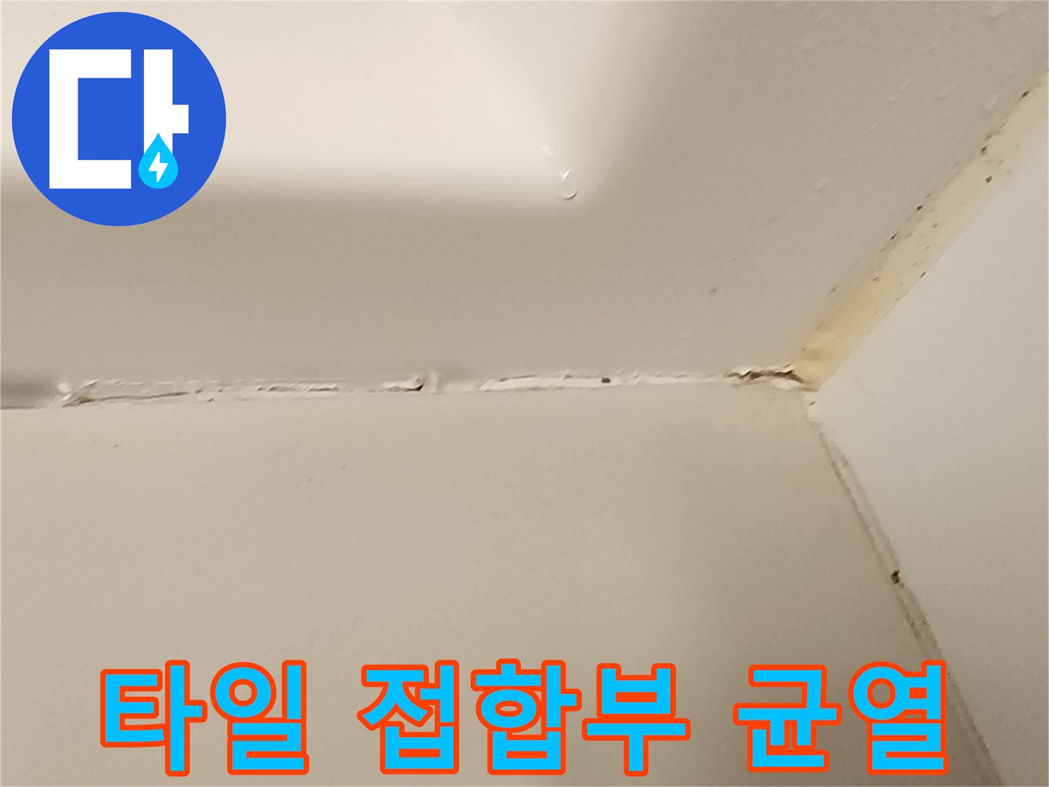 벌어진-타일-틈새를-통한-침투가능성-확인