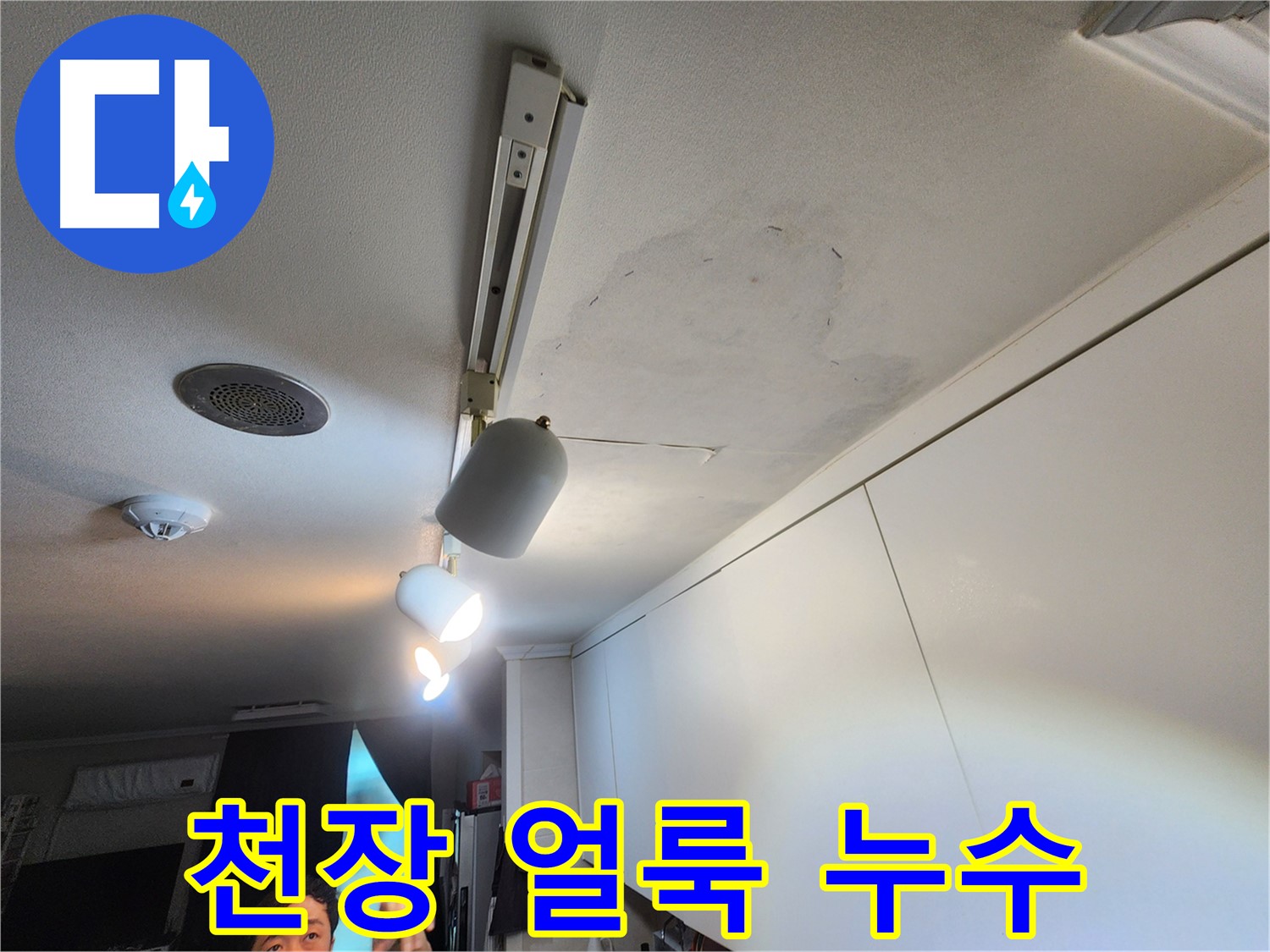 노원구 공릉동 아파트 천장 누수 의심 - 얼룩 발생 - 윗집 누수 가능성 확인