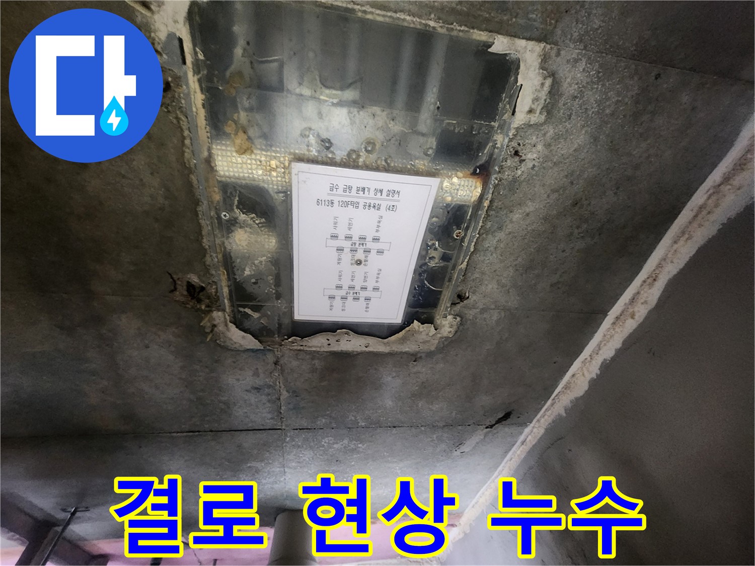 광교 아파트 누수 - 천장 누수, 결로 현상으로 인한 누수 발생
