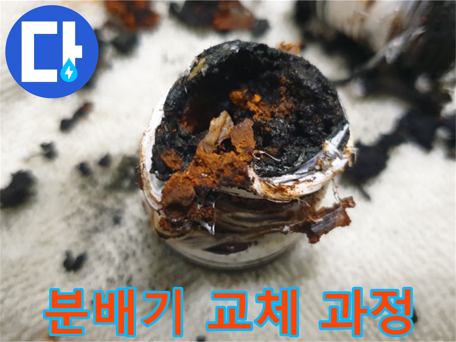 분배기 교체 작업 - 숙련된 기술로 꼼꼼하게 작업하여 누수 문제를 해결합니다.