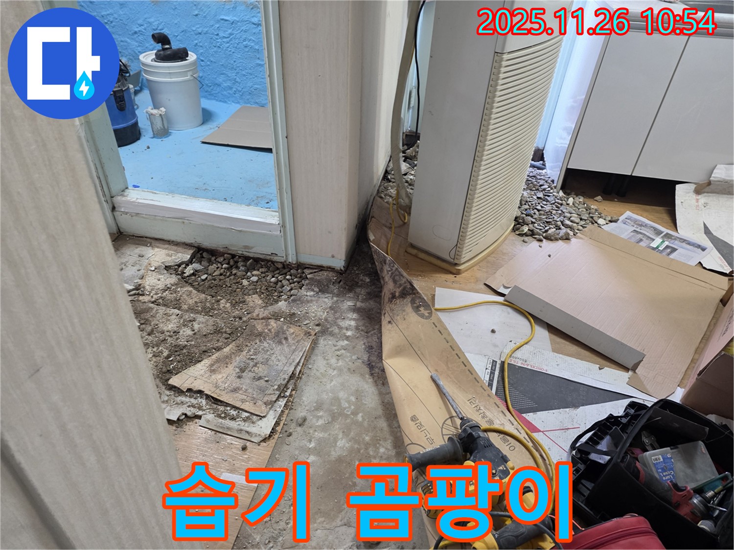 서초구 서초동 누수 - 습기와의 싸움, 장판 들춰보니 누수