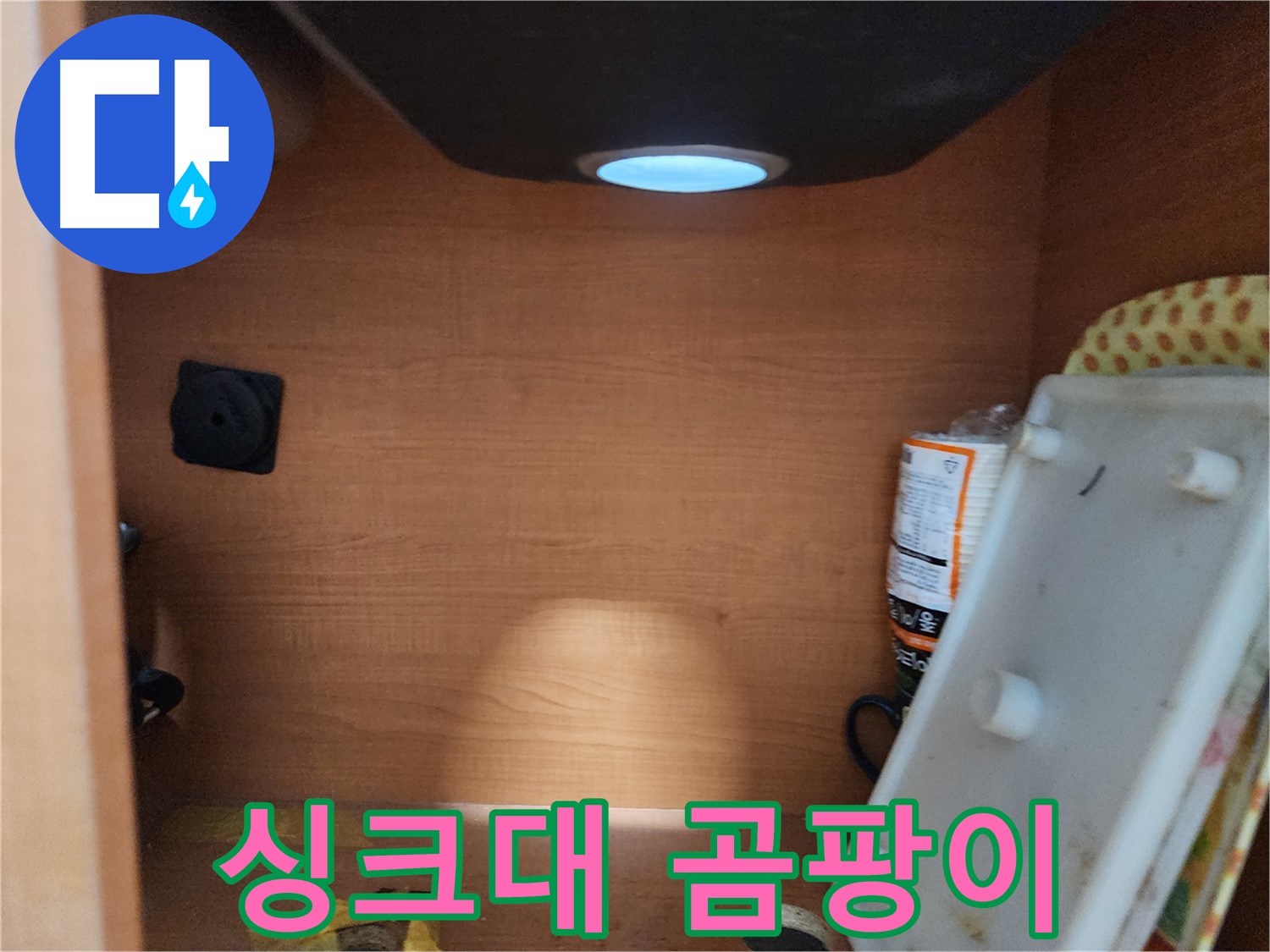 싱크대 하부 곰팡이 발견 - 누수 원인 파악을 위한 꼼꼼 점검