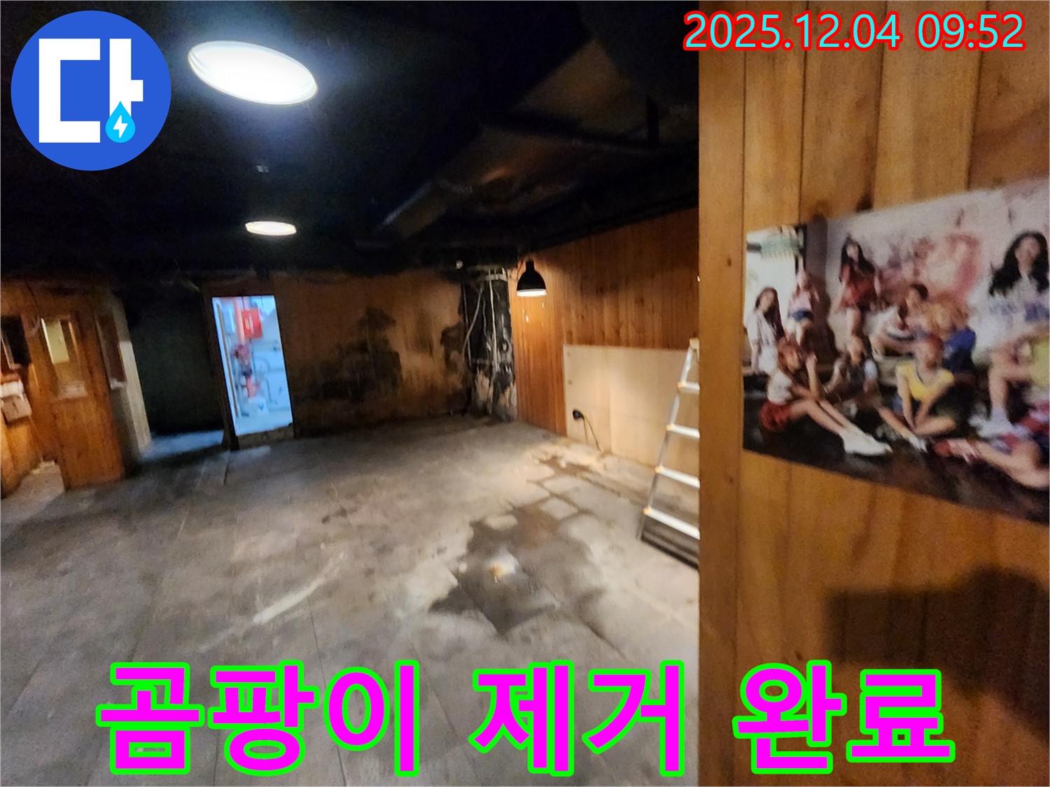 마장동 건물 곰팡이 제거 완료 - 깨끗하고 쾌적한 공간으로 되돌려 드립니다