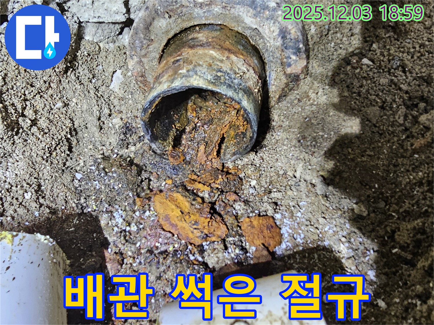 안양 만안구 누수 현장 - 썩어 문드러진 배관의 절규! 누수 해결을 위해 긴급 투입되었습니다.
