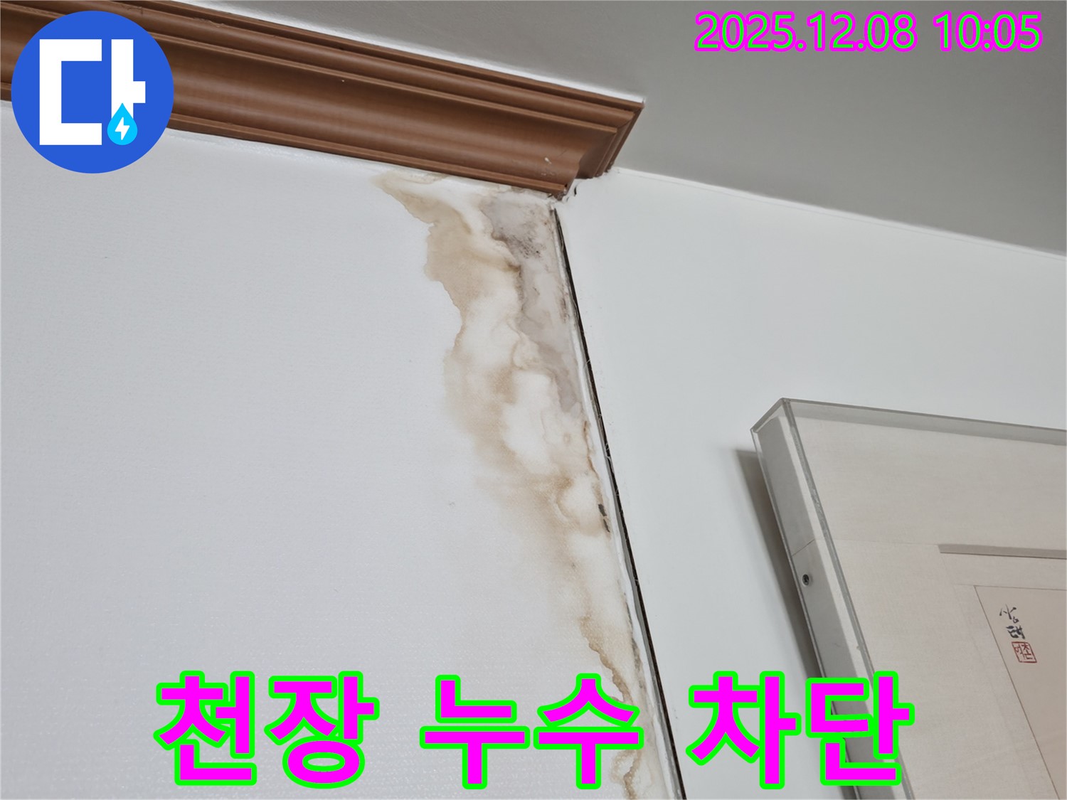마포구 중동 건영 월드컵 아파트 천장 누수 - 완벽 차단 시공 후 만족도 최상