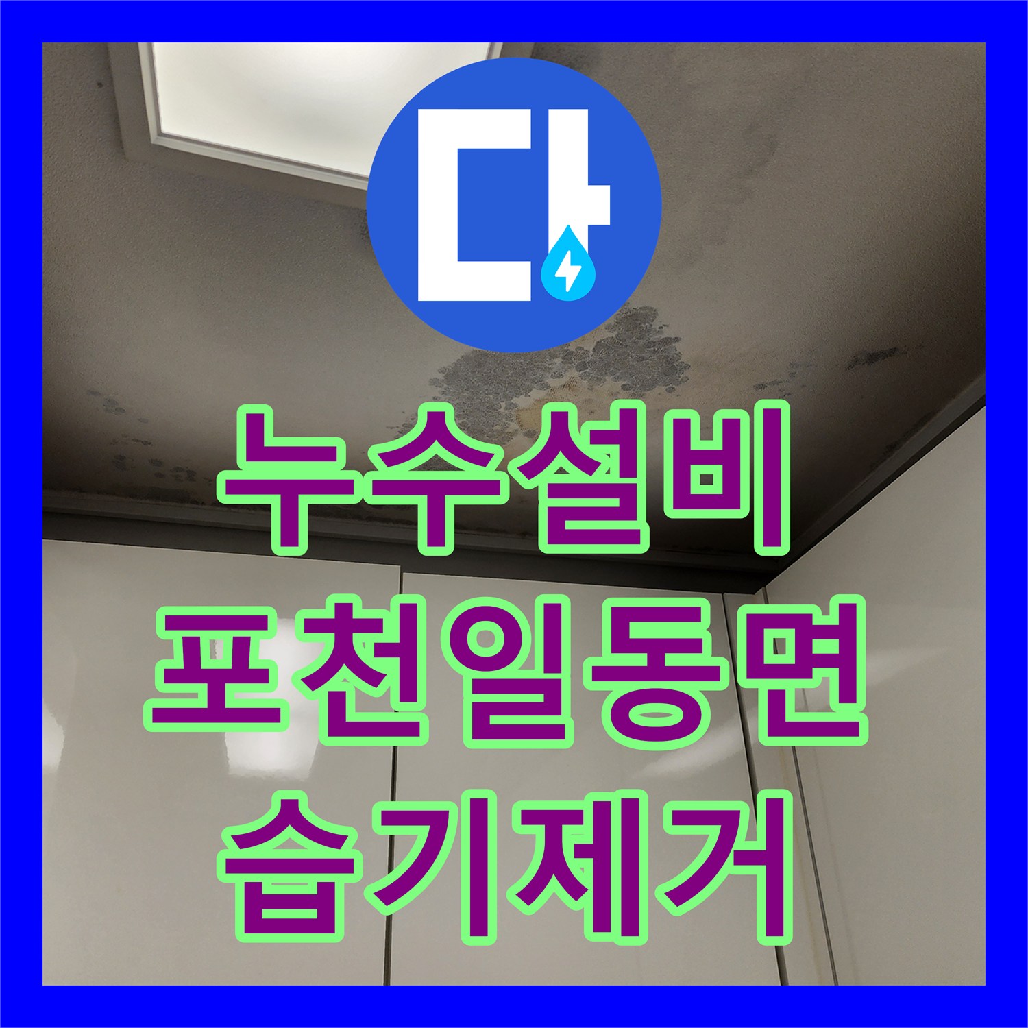 누수설비 욕실 수전 연결부 결함으로 인한 방 바닥 습기 및 곰팡이 제거 경기 포천시 일동면