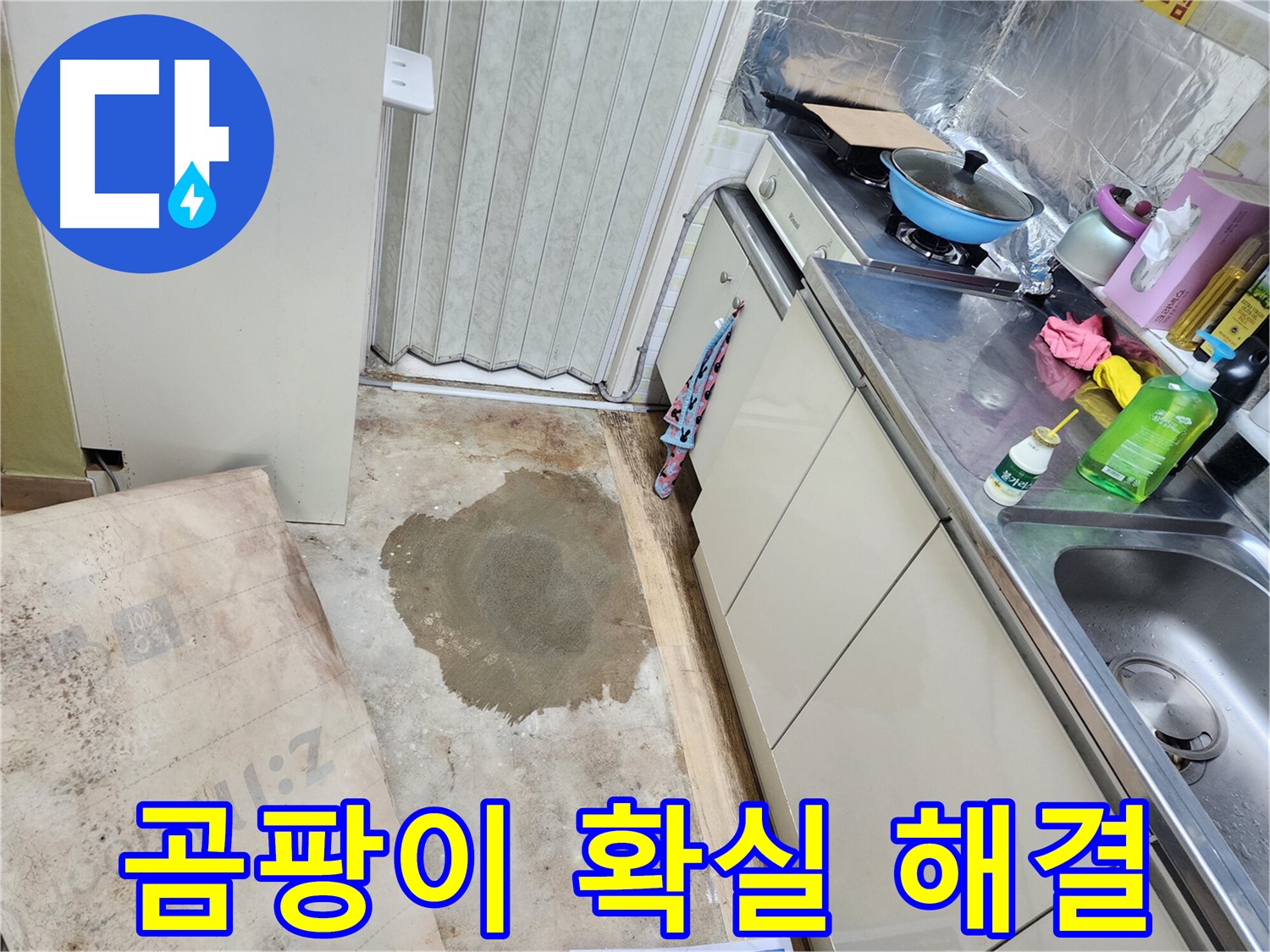 노원구 월계동 삼호아파트 누수 - 장판 밑 곰팡이 문제, 확실하게 해결하여 건강한 주거 환경을 만들어 드립니다.