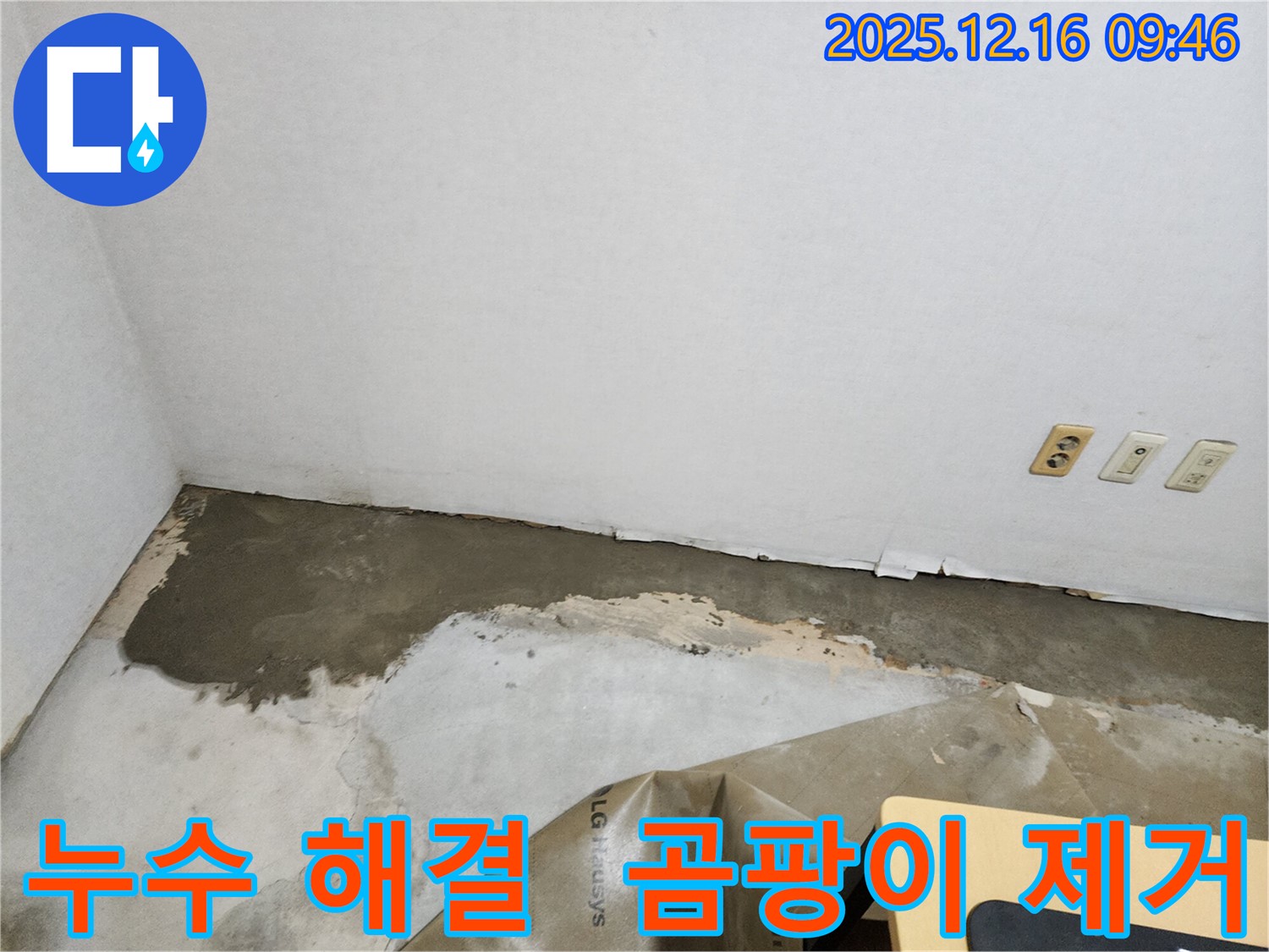 포천시 영북면 운천리 바닥 누수 완벽 해결 - 곰팡이 걱정 없이 쾌적한 환경으로!