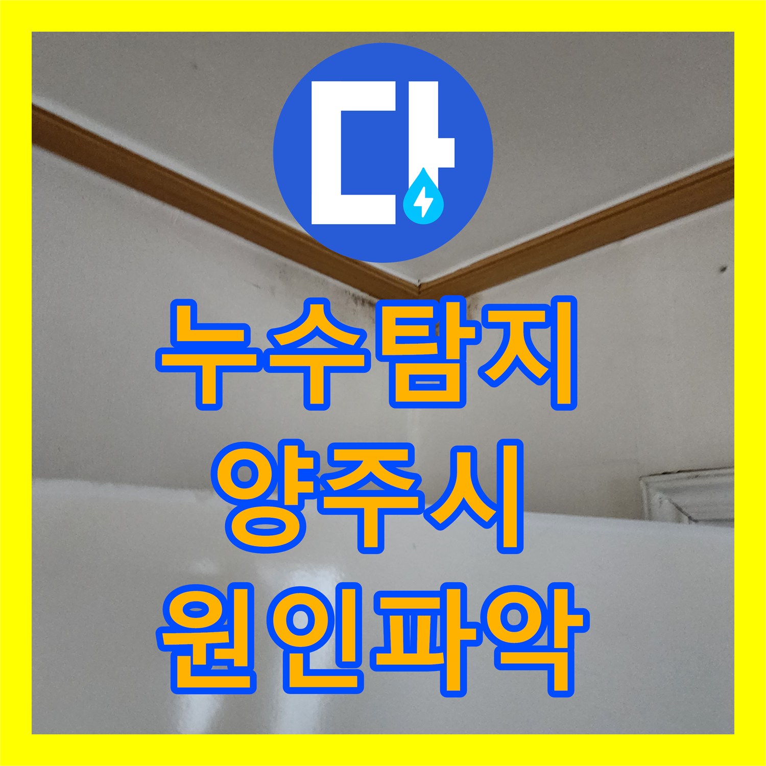 누수탐지 아랫집 거실과 화장실 천장 물샘 원인을 찾아 보수한 경기 양주시 사례