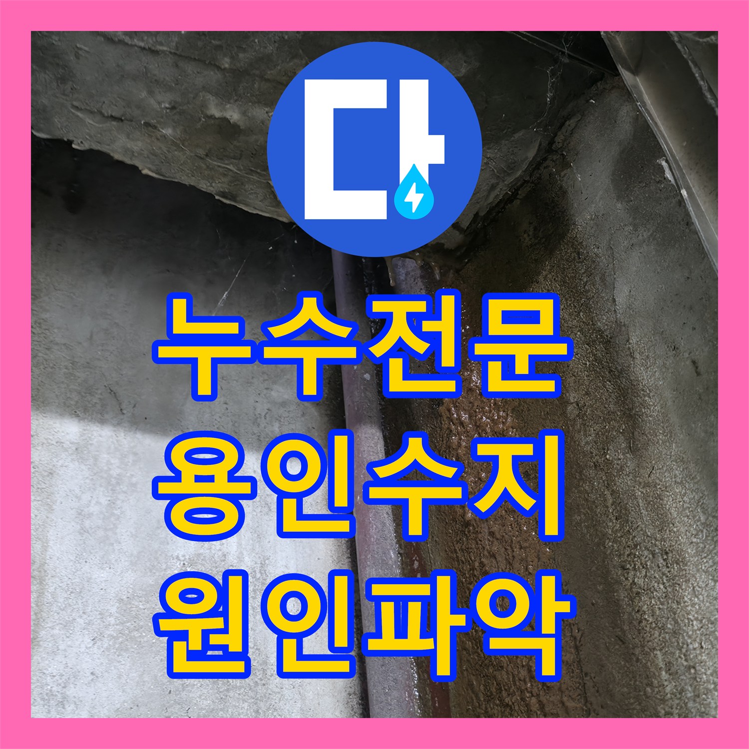 누수전문 지하층 천장 누수량 증가로 고생하시던 건물주의 고민을 해결한 용인시 수지구