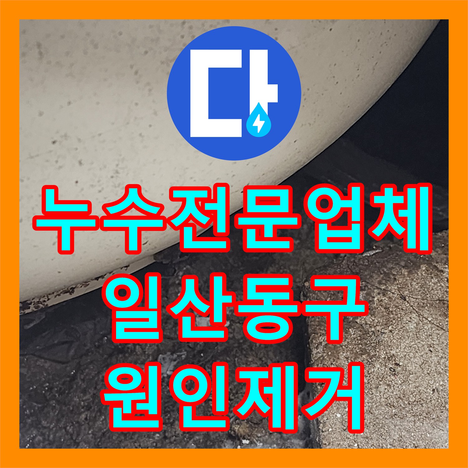 누수전문업체 화장실 배수구 주변 방수 결함 및 아랫집 천장 누수 공사 경기 고양시 일산동구