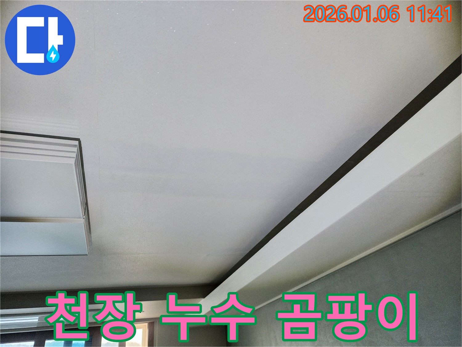 중계1동 아파트 천장 누수 - 물 자국과 곰팡이, 근본적인 원인 해결이 중요