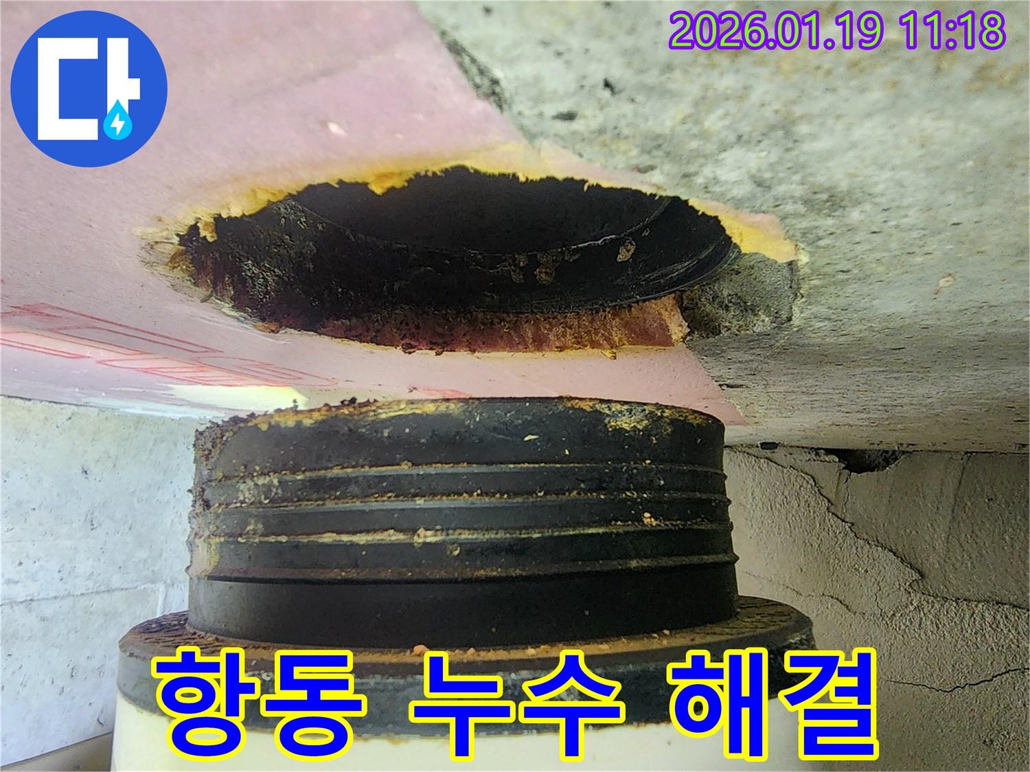 하남시 항동 누수 현장 - 누수 문제 해결 전문가가 정확한 진단과 꼼꼼한 공사로 누수를 해결했습니다.