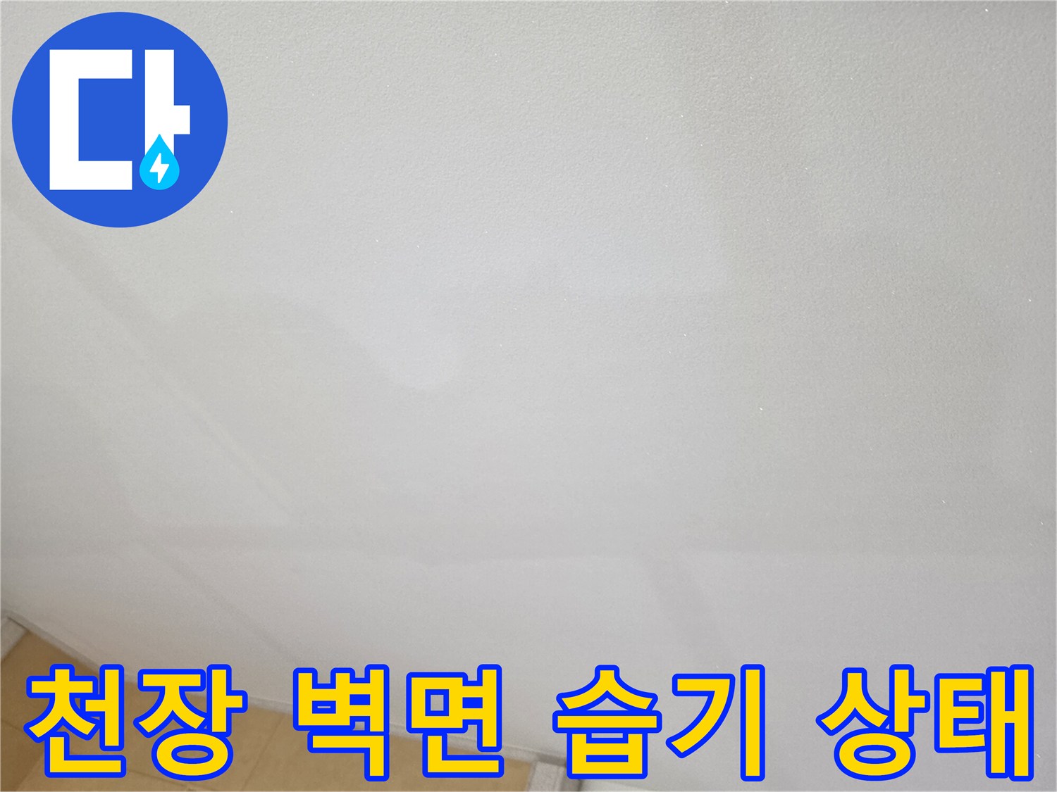 주방-천장-벽지-표면에-나타난-물기-및-얼룩-현상
