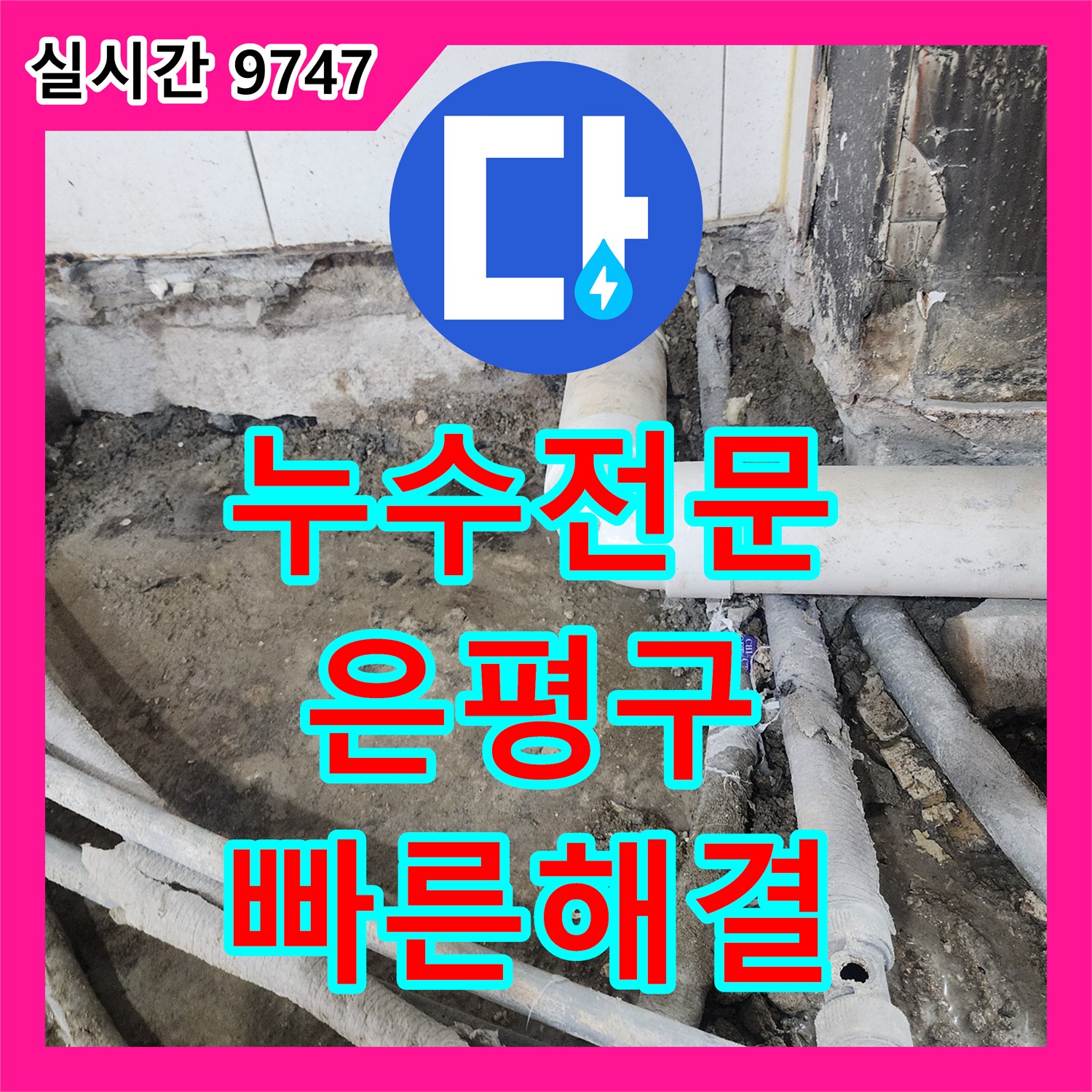 누수전문, 수도 배관 누수, 신속한 탐지와 완벽한 보수 공사, 은평구