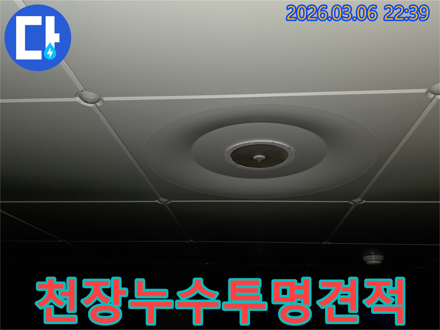 누수 전문가가-천장 누수-현장을-점검하며-정확한-진단-후-투명하고-합리적인-견적을-고객에게-제시하는-모습