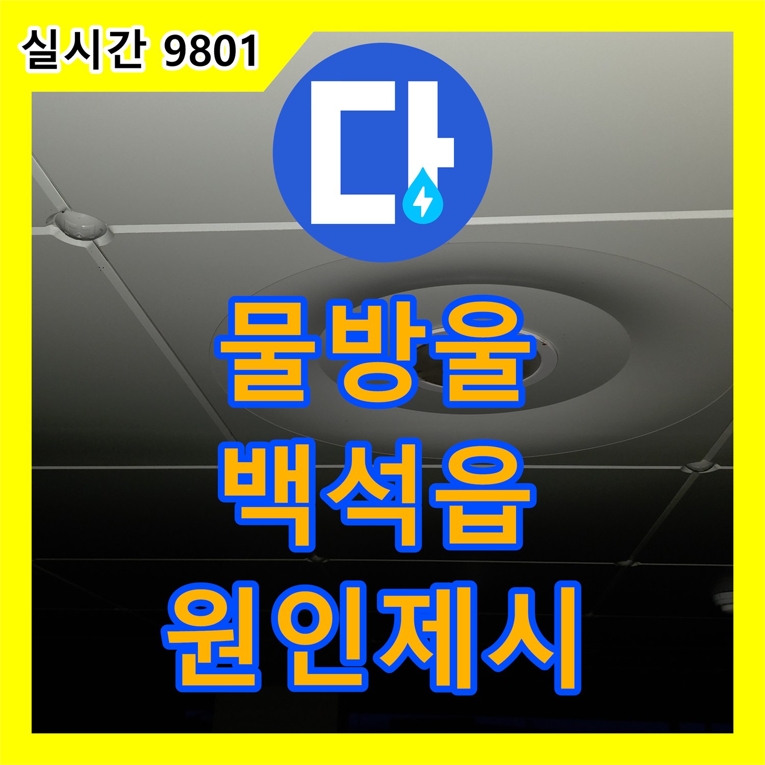 누수전화번호, 천장 마감재 이음새 물방울 맺힘 현상 최신 탐지 장비로 근본 원인 제시 양주시