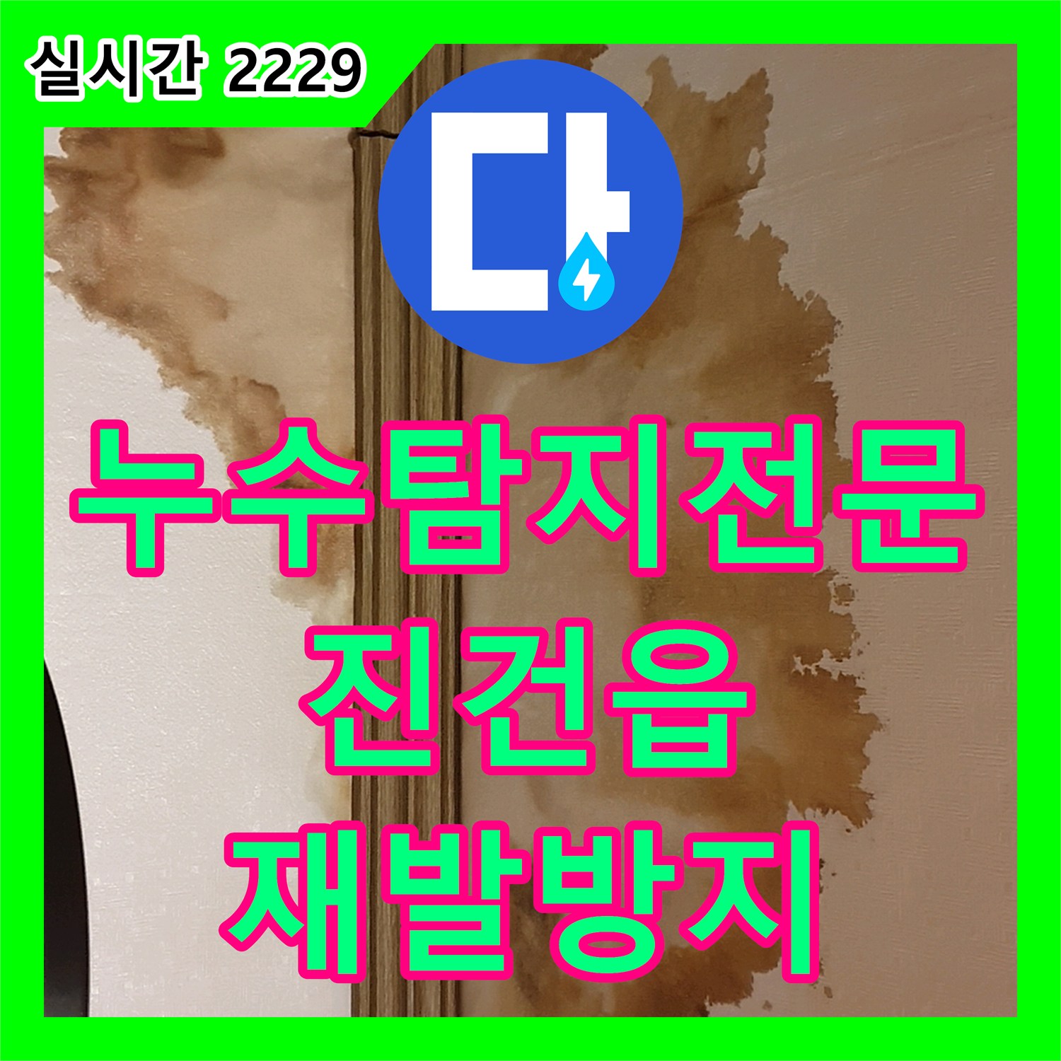 누수탐지전문가의 주택 누수, 꼼꼼한 탐지와 확실한 보수로 재발 방지, 진건읍