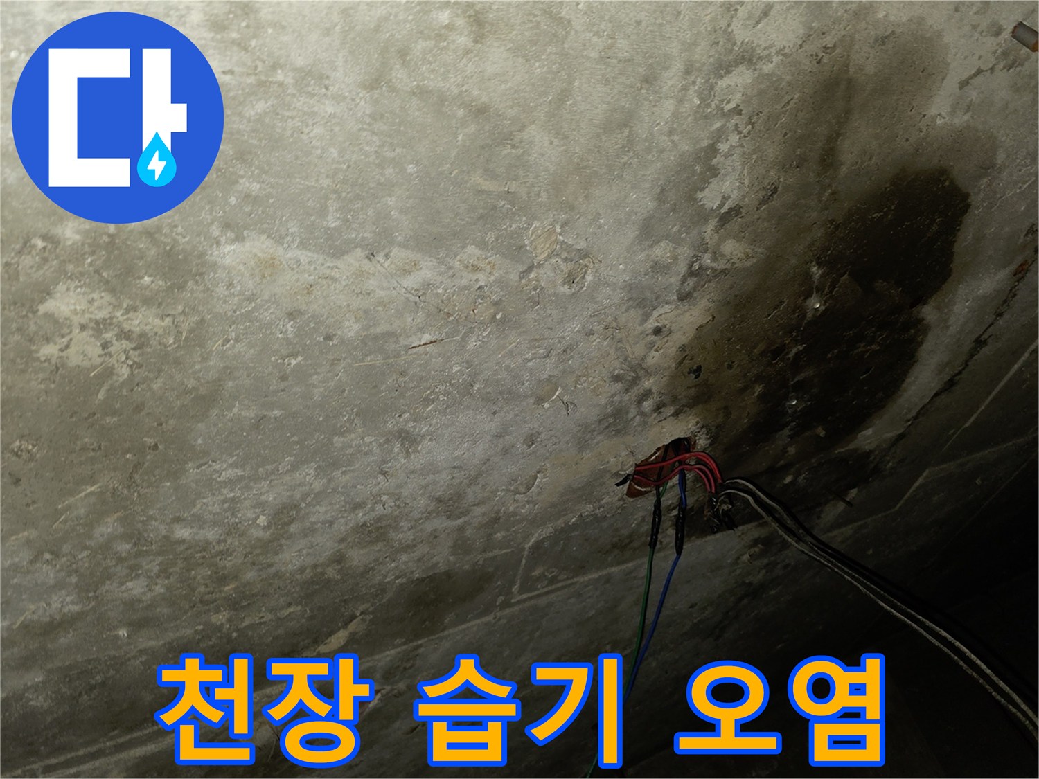 습기에-젖은-천장-석고보드-얼룩